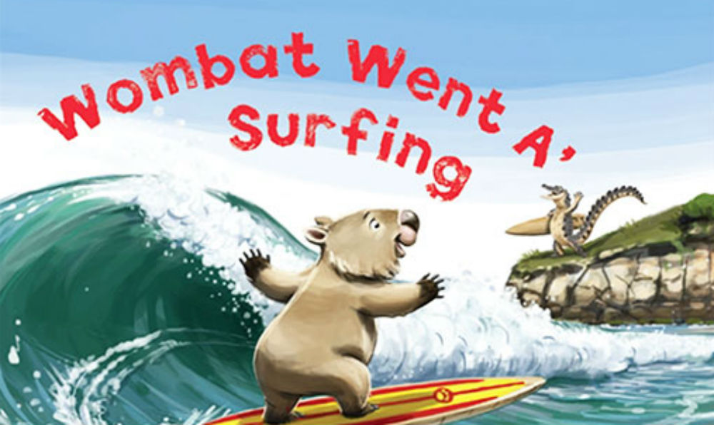 ﻿WOMBAT WENT A’ SURFING …With A Little Help From His Friends – Children’s Book Review