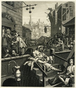 William Hogarth’s Gin Lane (1751) - From Beer St and Gin Lane - Mothers Ruin - ACF - The Clothesline