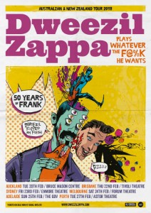 Dweezil Zappa - Tour Poster AUNZ - The Gov - The Clothesline