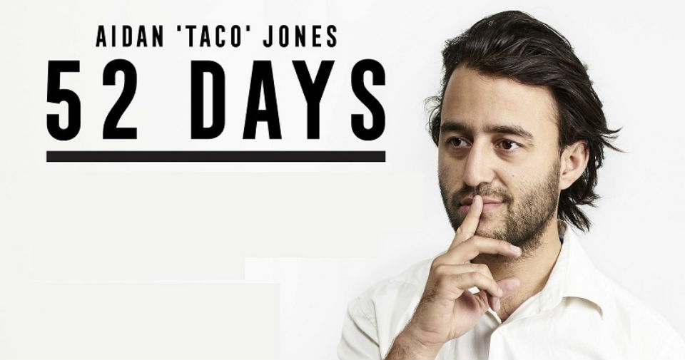 Aidan ‘Taco’ Jones – 52 Days: 52 Ways To Leave You Laughing ~ Adelaide Fringe 2019 Interview